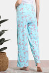 Zivame Maternity Venus Dreams Knit Poly Loungewear Bottom - Aruba Blue — thumbnail 3